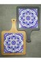 Tiled Presentation Board, Wooden Tray, Antique Color Stone Decorative Board - 3