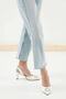 Zoey White Low Heeled Stone Evening Dress Shoes - 2