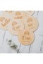Baby Photo Shoot And Memory Discs English Rainbow Milestone Custom Birch Wood Production - 6