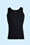 6-Piece Black Combed Jersey Men's Undershirt