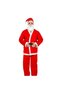Santa Claus Costume Outfit New Year Dress Red Fleece For Adult Happy New Year - 2
