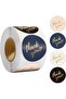 Sticker Thank You - Gilded Print - 3,8cm - 24 Pieces - 6