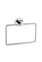 Bathroom Accessory Set of 3 Towel Holder - WC Paper Holder - 2 Hanger Stainless - 3