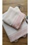 Dowry Ottoman Needle Embroidered Velvet Hand and Face Towel Set Set of 3 50/90cm 30/50cm - 4