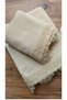 Dowry Ottoman Needle Embroidered Velvet Hand and Face Towel Set Set of 3 50/90cm 30/50cm - 6