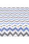 Baby Meva Blue Zigzag Fitted Baby Bedsheet