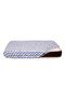 Baby Meva Blue Zigzag Fitted Baby Bedsheet - 2