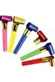 2 Pieces Colorful New Year's Hat Party Mask and Whistle Set Paper Triangle Cation Set Mother-in-Law Whistle - 3