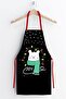 Ays Home Cute Teddy Bear Christmas New Year Kitchen Apron - 2