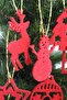 Christmas Tree Ornaments - New Year Pine Tree Felt Set of 10 - 3