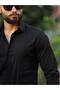 Black Plain Shirt - 2