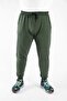 Large Size Basic Sweatpants Full Lycra 11516 Haki - 2