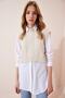 Women's Cream Turtleneck Knit Sweater CI00056 - 3