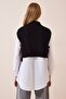 Woman's Black Turtleneck Knit Sweater CI00056 - 6