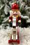 32 cm Horseman Nutcracker Red Gold Colored Wooden Soldier Nutcracker Christmas New Year Decoration - 3