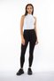 High Waist Winter Knitted Tights with Black Belt Stitching Detail - 4