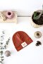 Ribbed Fox Label Tile Beret - 2