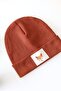 Ribbed Fox Label Tile Beret - 3