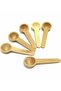 Wooden Mini Mouthed Spice Measuring Spoon, Pack of 6 - 2