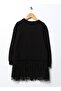 Printed Black Girl's Above Knee Dress Dfg-11 - 2