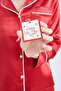 Fall In Love Regular Fit Shirt Collar Satin Long Sleeve Pajama Top - 8