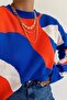 New Season Design Piece Patterned Crew Neck Knitwear Women's Sweater - 5