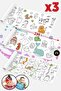 Animals Educational Giant Painting Paper Set (3 Pieces)