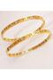 Roman Numeral Zircon Stone Gold Color Bracelet with Clip - 2