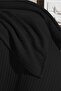 Knitted Pique Knitted Blanket 100% Cotton Thick Yarn Soft Single 170*240 - Black - 2