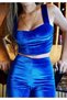 Set de top-sub din catifea - 4