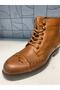 6321 Men's Tan Open Genuine Leather Classic Lace-up Daily Warm Lining Boots - 6