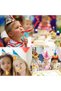 2 Pieces Colorful New Year's Hat Party Mask and Whistle Set Paper Triangle Cation Set Mother-in-Law Whistle - 4