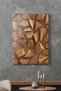 Glass Table Geometric Wood Patterned - 3