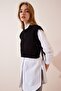 Woman's Black Turtleneck Knit Sweater CI00056 - 4