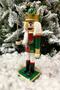 25 Cm Nutcracker with Sword Green Red Color Tin Soldier Nutcracker Christmas New Year Decoration - 2