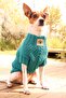Hand Knitted Turquoise Dog Sweater-cat Sweater