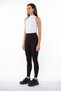 High Waist Winter Knitted Tights with Black Belt Stitching Detail - 2