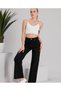 Black High Waist Wide Leg Ripped Flare Jeans Wide Leg Jeans - 3