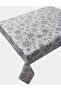 Snowflake Black Care Free Stain Resistant Duck Fabric Living Room - Kitchen Table Cloth
