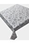 Snowflake Black Care Free Stain Resistant Duck Fabric Living Room - Kitchen Table Cloth - 2