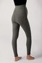 Ribbed Adjustable High Waist Stretchy Recovery Double Pocket Maternity Leggings F01 - 2
