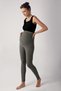 Ribbed Adjustable High Waist Stretchy Recovery Double Pocket Maternity Leggings F01 - 3
