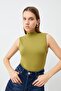Women's Oil Green Sleeveless Body