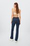 Batum Flare Leg Jeans Women's Dark Blue Colorfast Extra Lycra High Waist Long Leg (collector) - 4