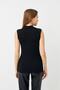 Women's Black Sleeveless Body - 3