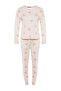 Pudra %100 Pamuklu Kalpli Örme Pijama Takımı THMAW21PT0566 - 9