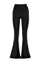 Siyah Fitilli Flare/İspanyol Paça Yüksek Bel Esnek Örme Tayt Pantolon TWOSS23PL00135 - 8