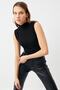 Women's Black Sleeveless Body
