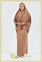 Cotton Two Pieces Sleeves Prayer and Umrah Dress