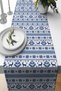New Year Premium Thai Feather Stain Resistant Fabric Christmas Tablecloth Christmas Runner 40x140cm Rnr544